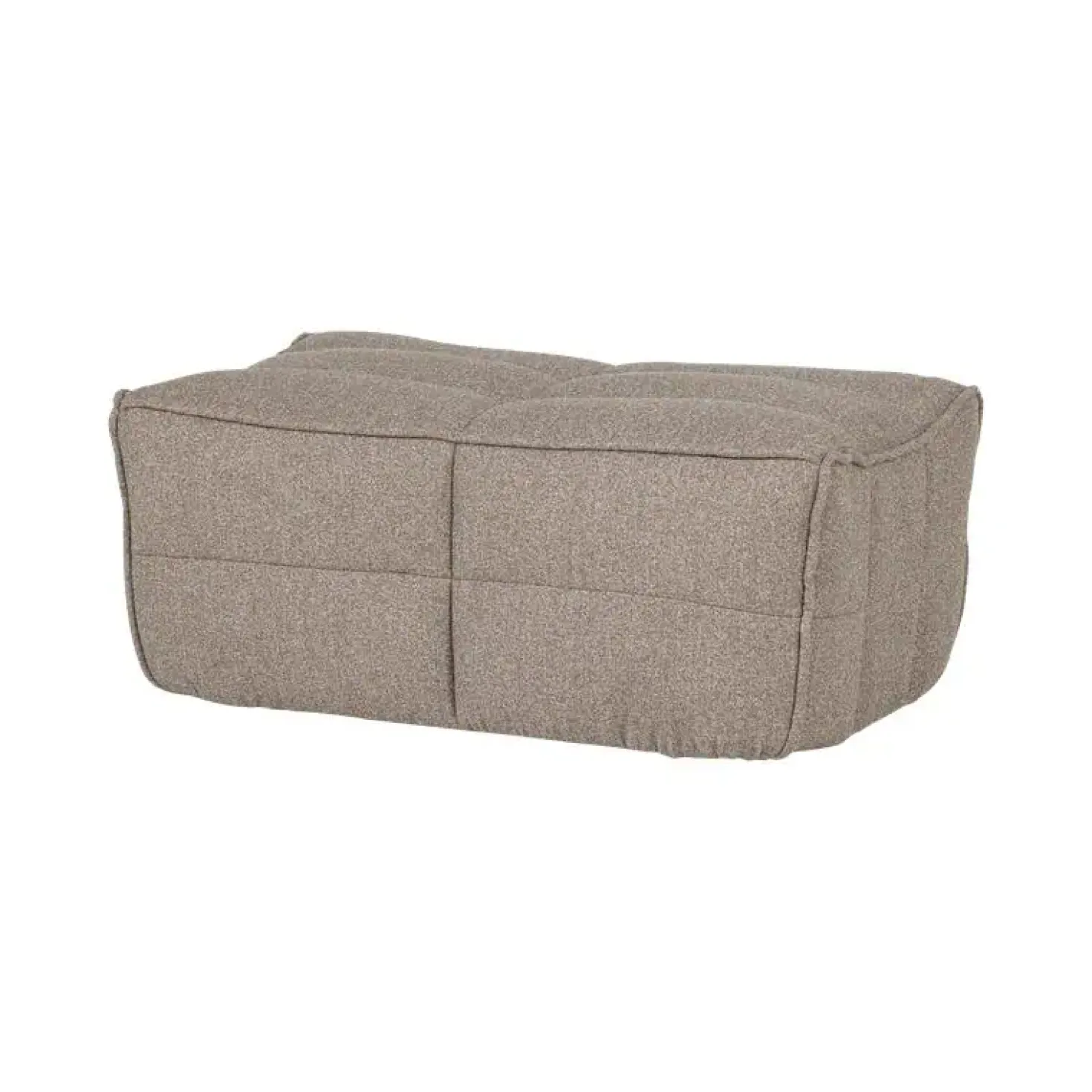 Cluster Hocker Bouclé Khaki bruin 104cm