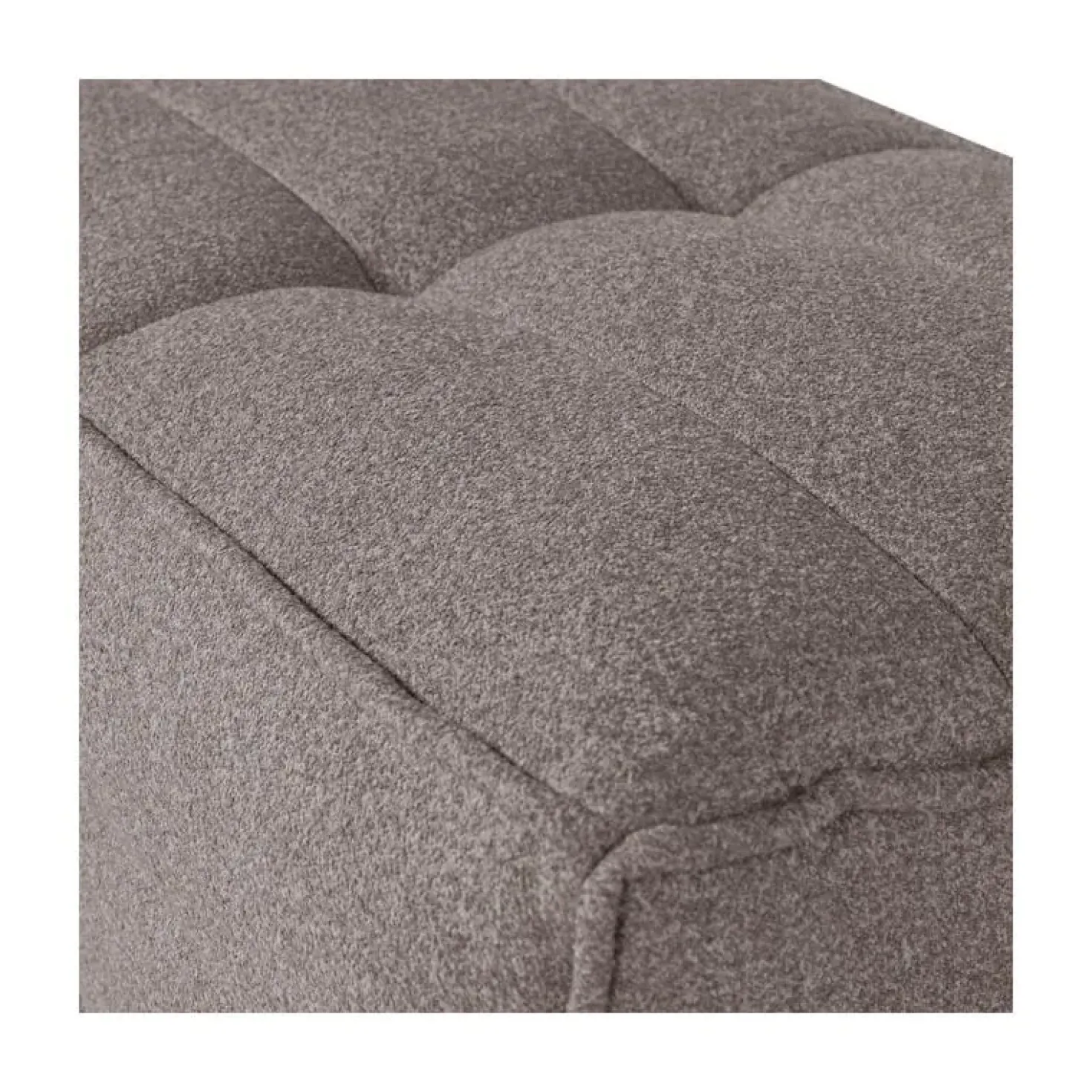 Cluster Hocker Bouclé Middenbruin 104cm
