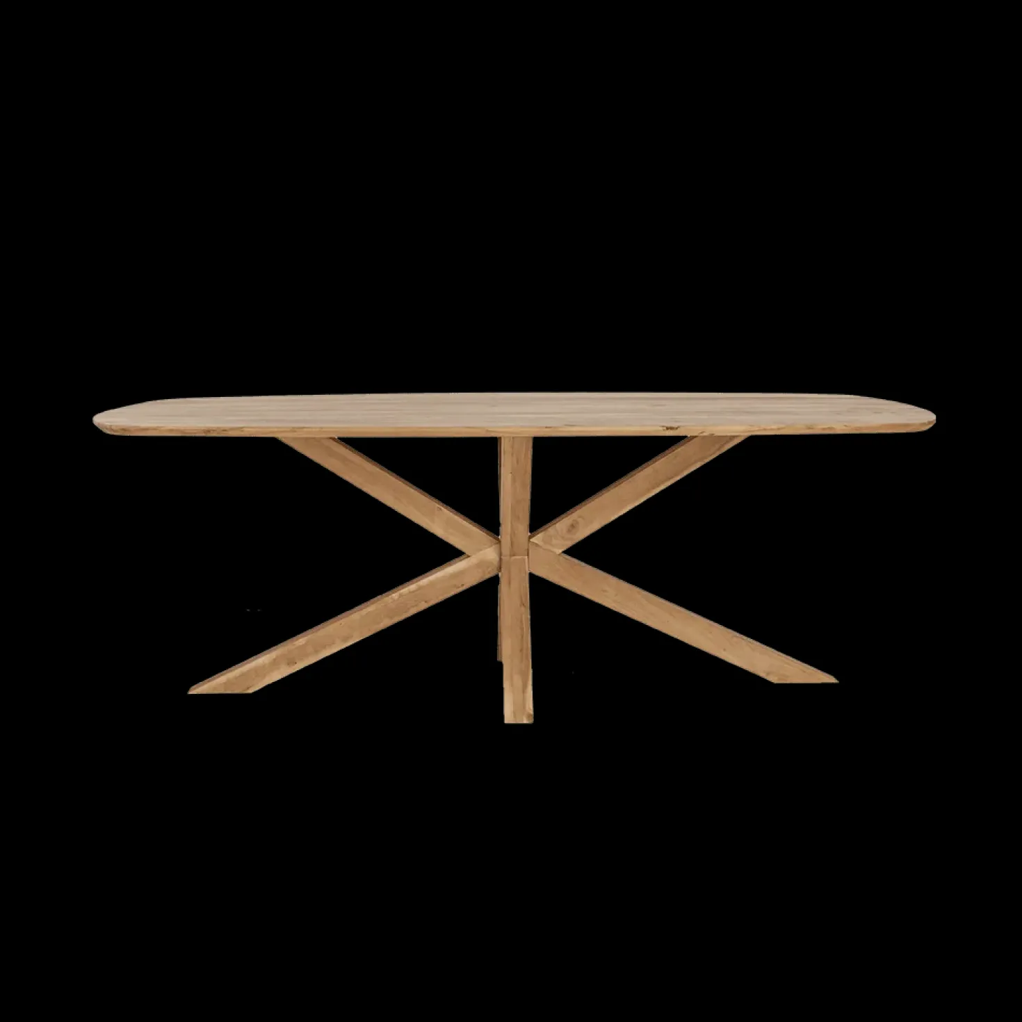 Crotone Eettafel deens ovaal Acaciahout 220 cm