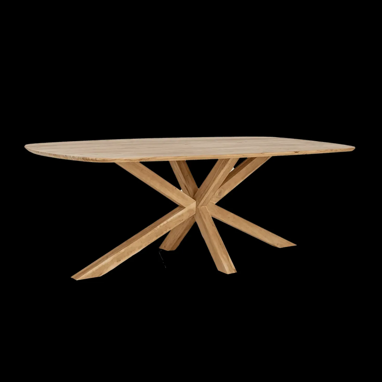 Crotone Eettafel deens ovaal Acaciahout 260 cm