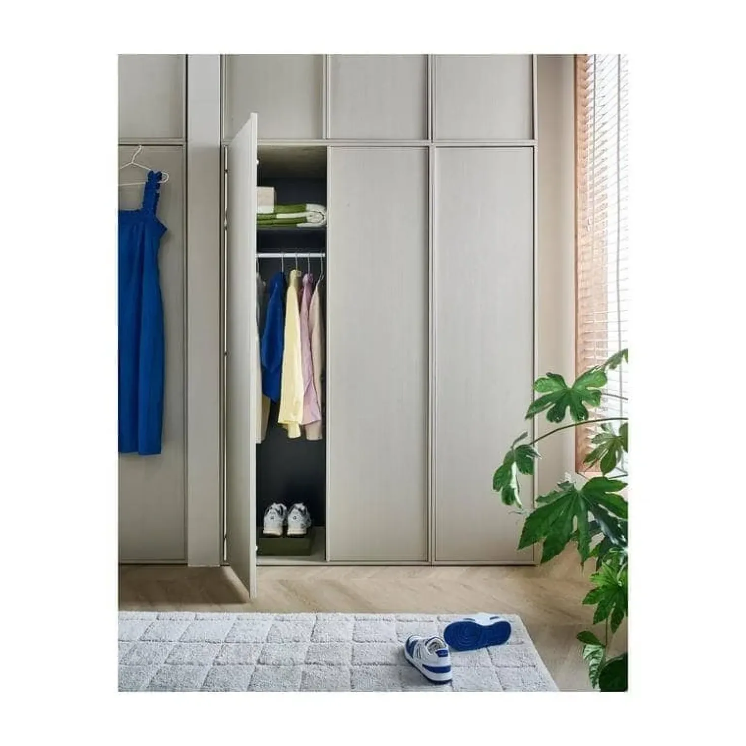 Daily Kledingkast enkel hoog grenen beige 50cm