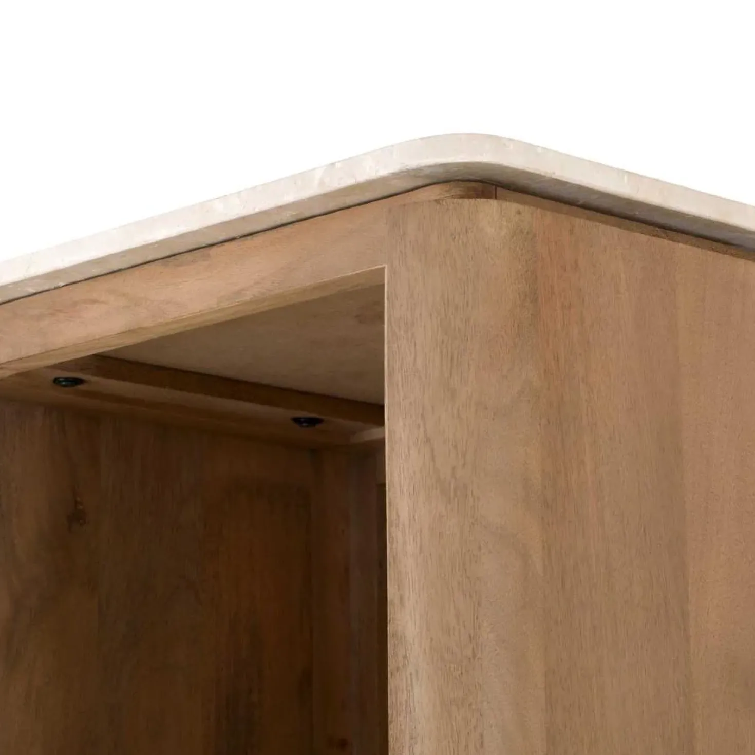 Dallas Boekenkast Naturel Mangohout 55cm