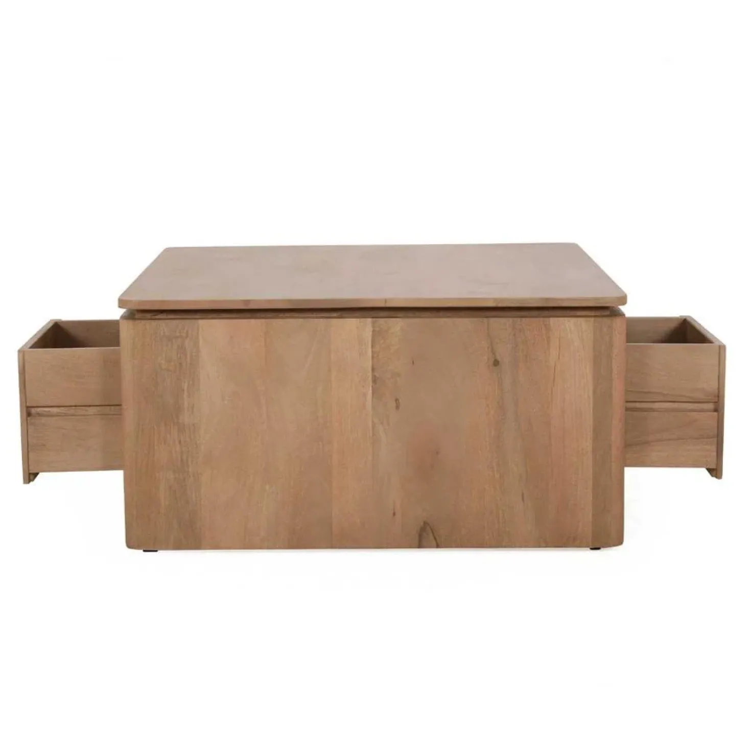 Dallas Salontafel vierkant Naturel Mangohout 80cm