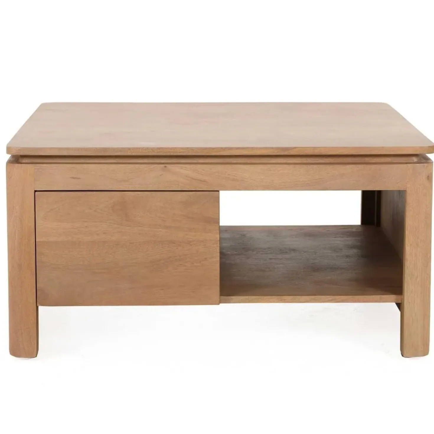 Dallas Salontafel vierkant Naturel Mangohout 80cm