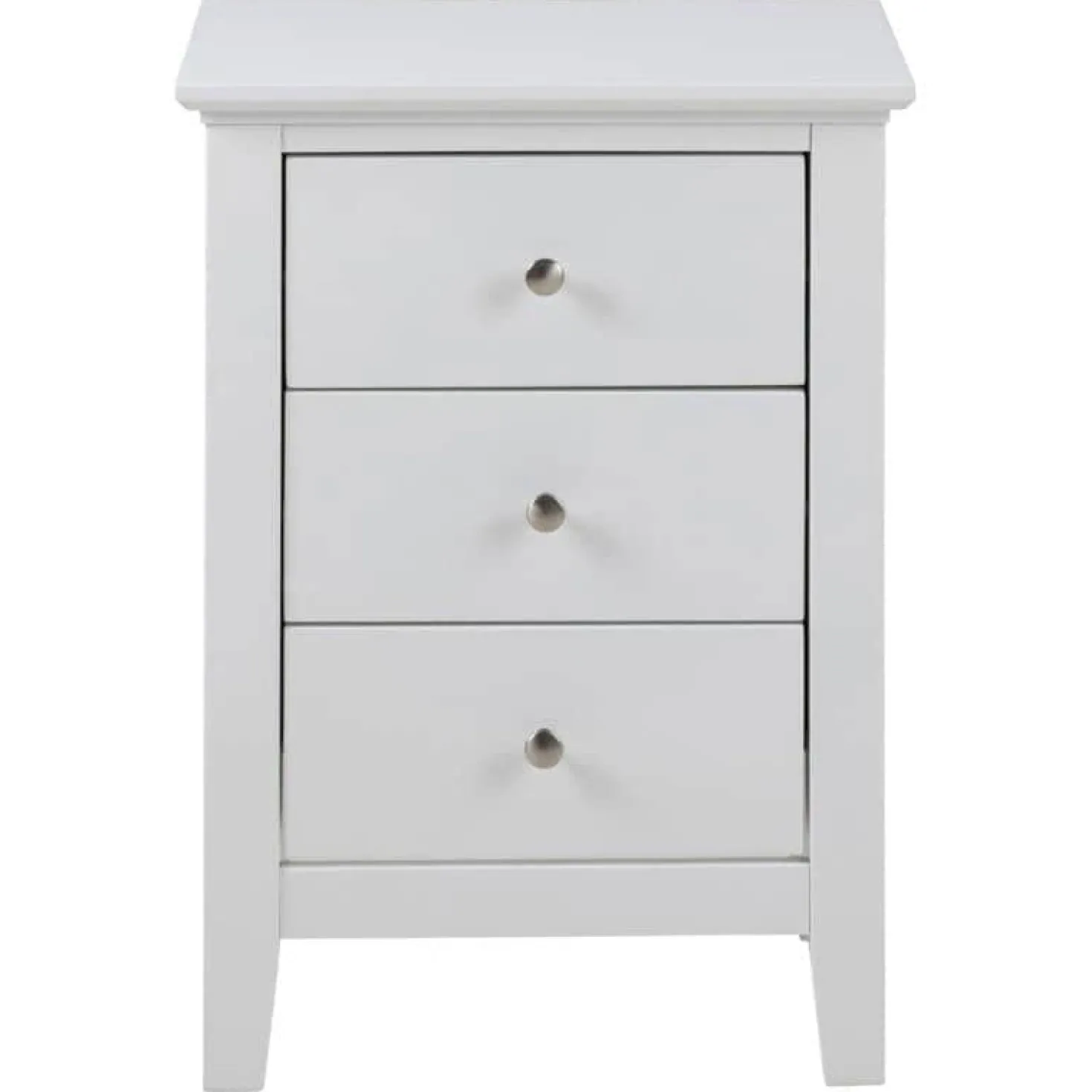 Drexia Nachtkastje 3 lade Wit 45cm