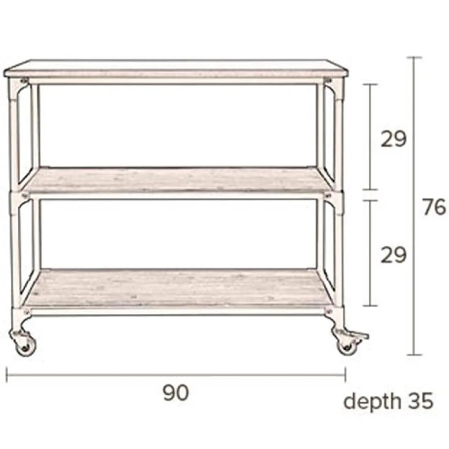 Dutchbone Consuela Trolley