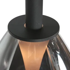 Edgar 1-lichts Hanglamp small Smoke Glas