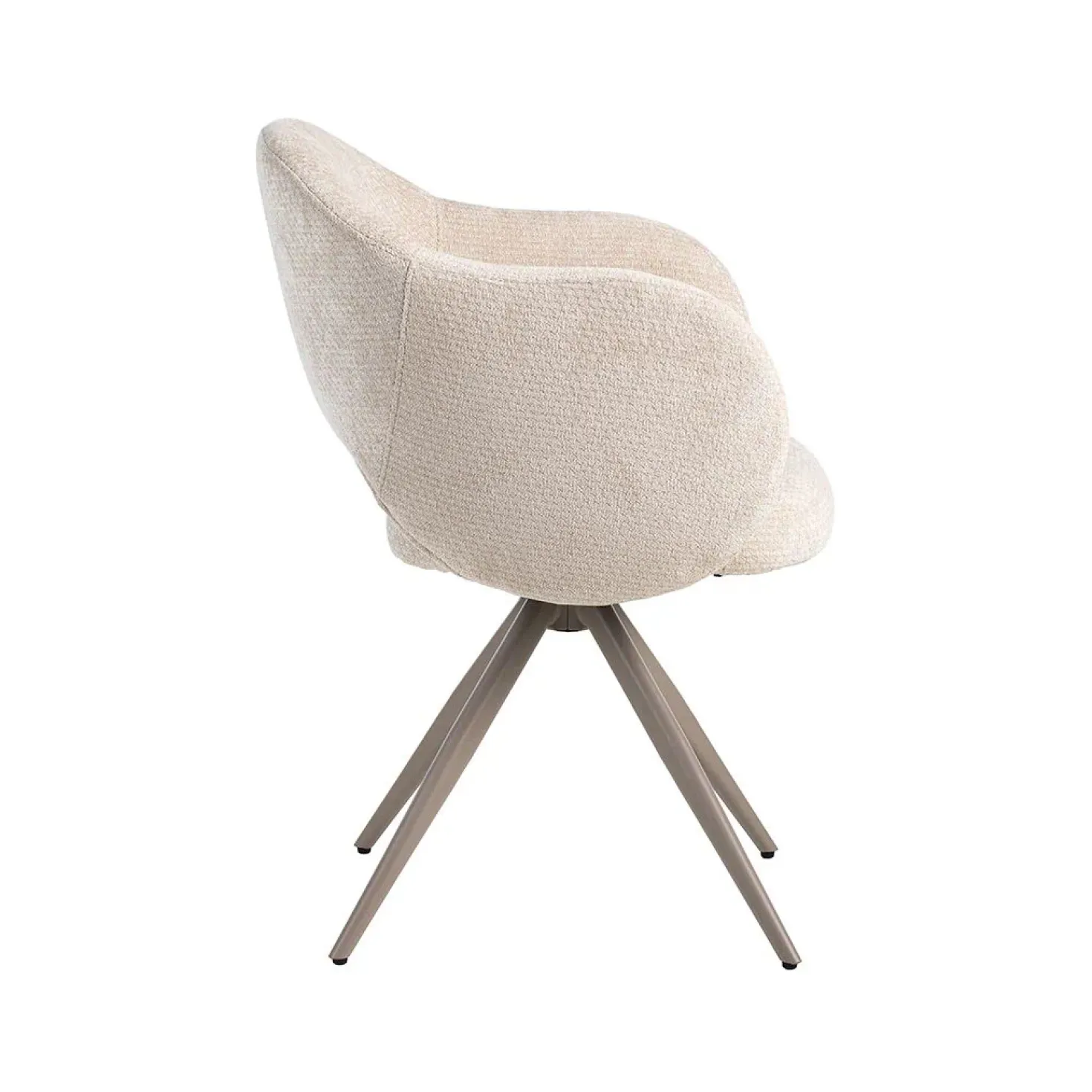 Eetkamerstoel Lela Naturel met Taupe poot