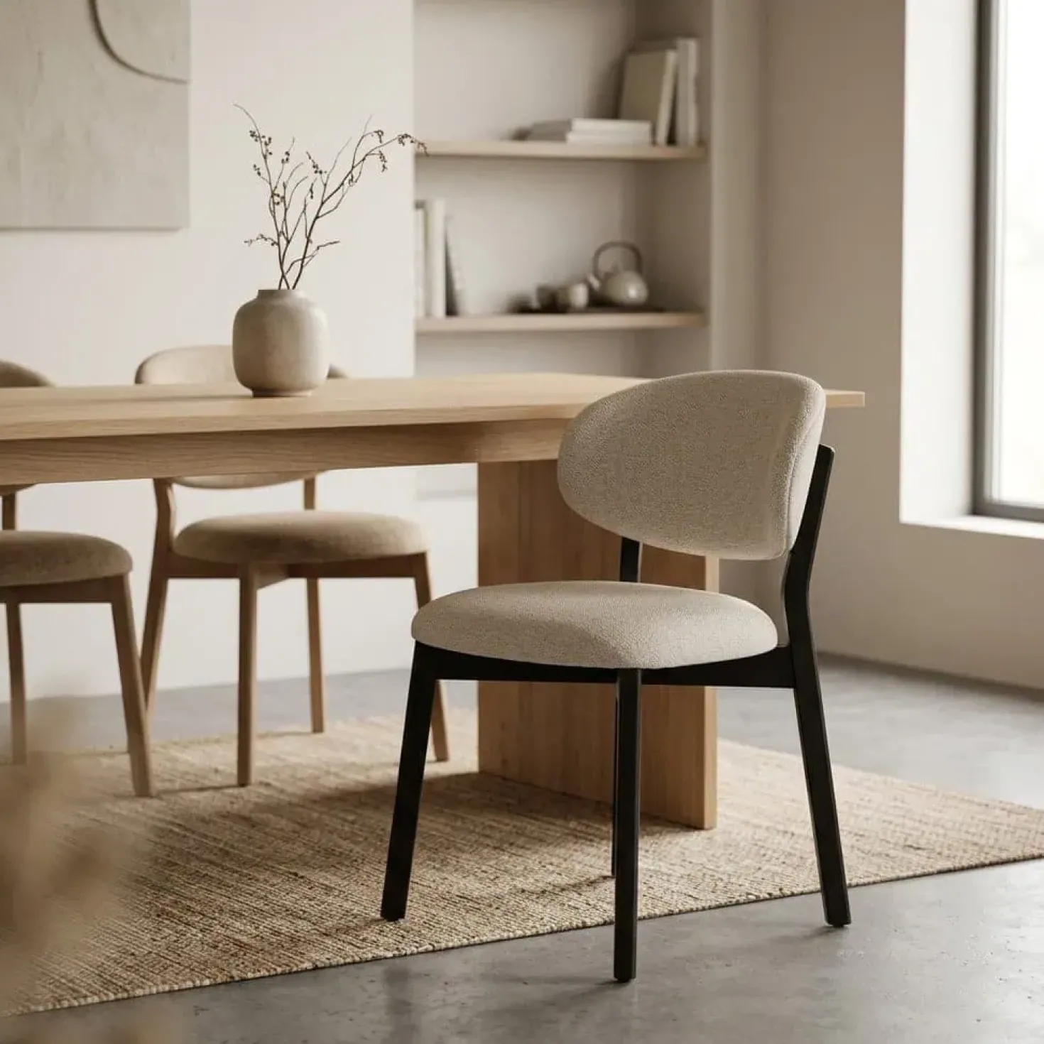 Eetkamerstoel Mikky Bruin Beige