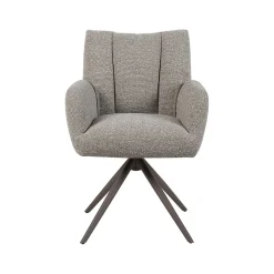 Eetkamerstoel Padua Mushroom Boucle met Brons poot