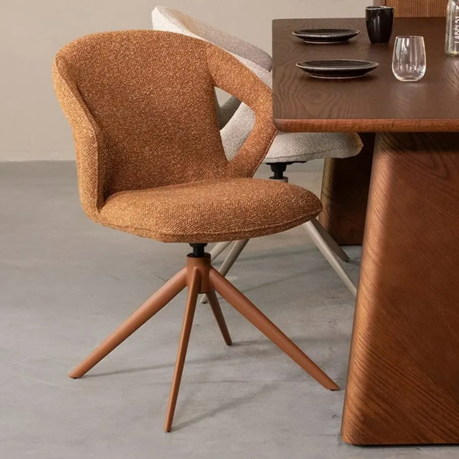 Eetkamerstoel Zurich Coral Boucle
