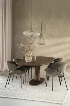 Eettafel Coco ovaal Lichtbruin mangohout 180cm