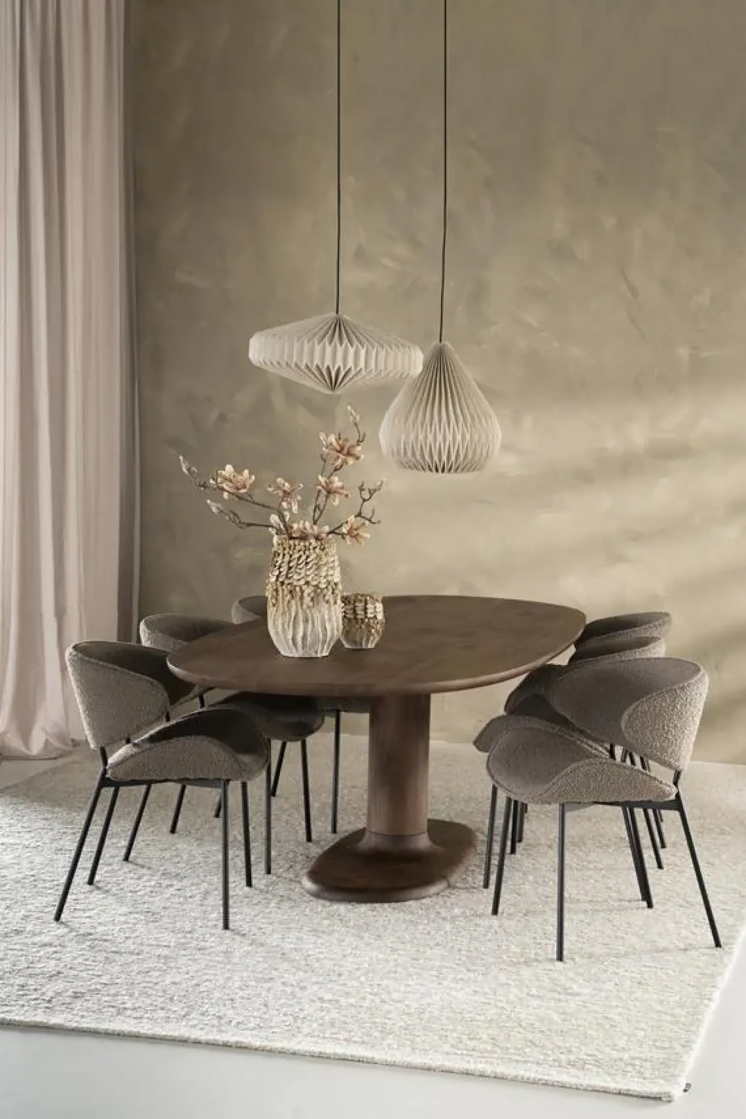 Eettafel Coco ovaal Naturel mangohout 180cm