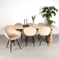 Eettafel Jule Naturel Eikenhout 210cm