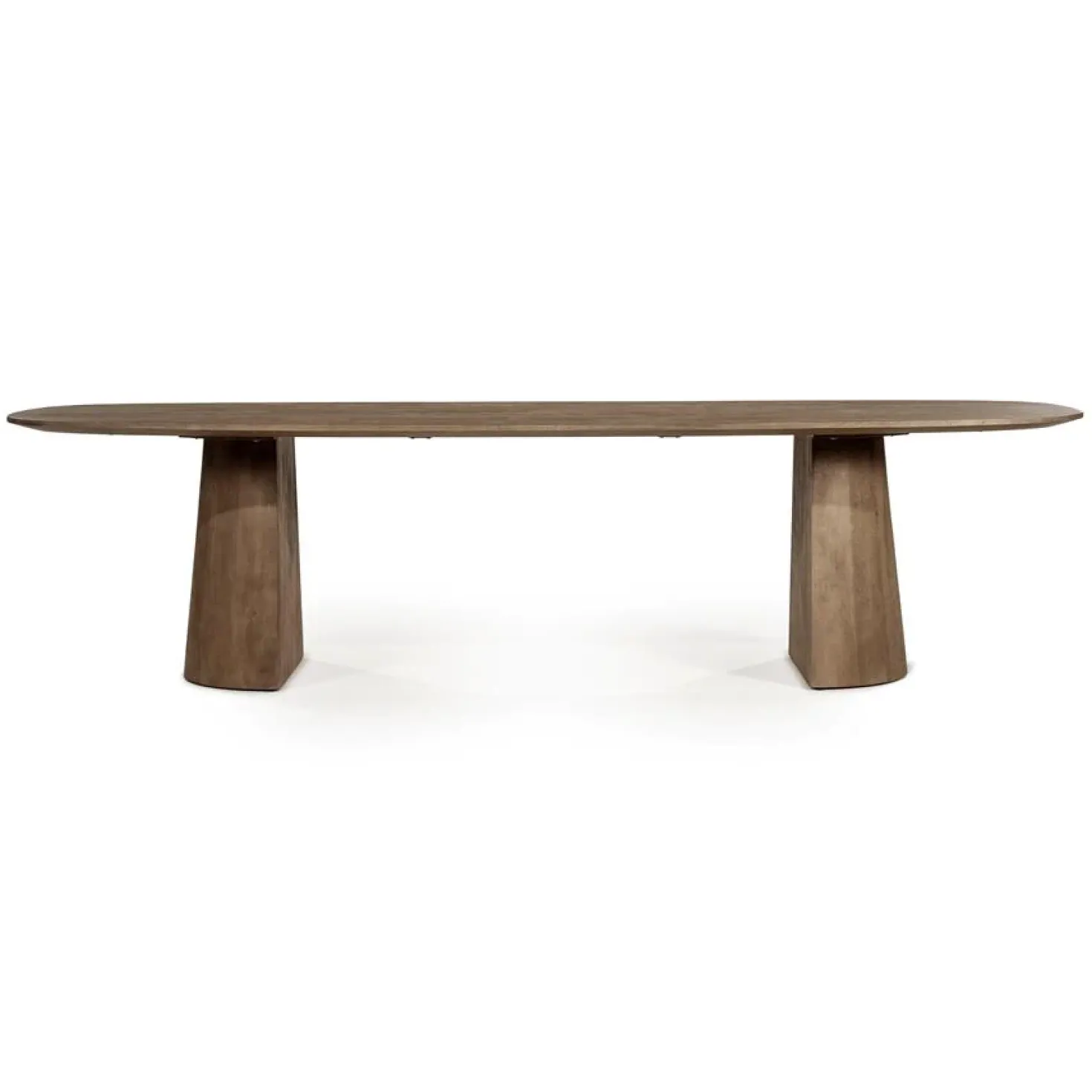 Eettafel Lune ovaal lichtbruin 300cm