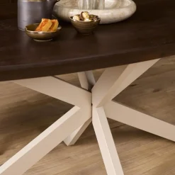Eettafel Martin Deens ovaal Walnoot Zand poot 200cm