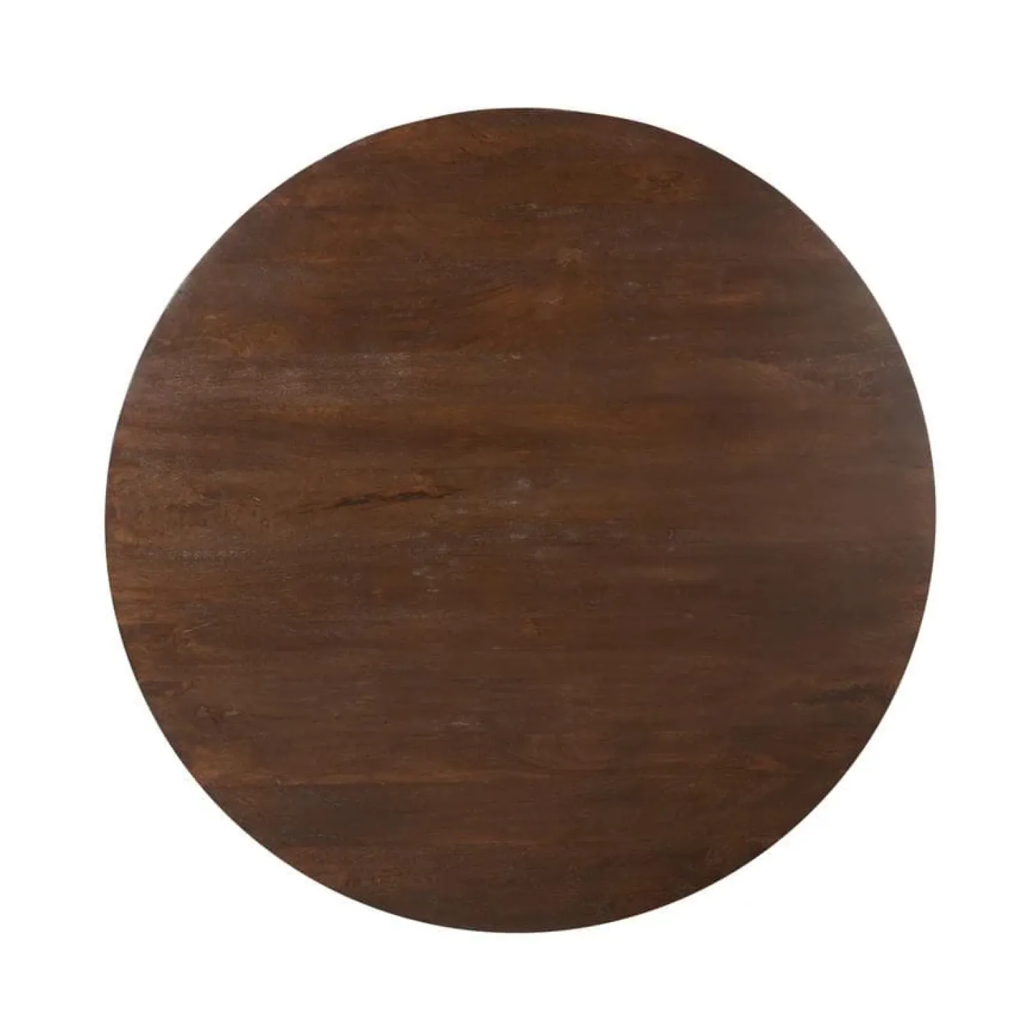 Eettafel Martin rond Walnoot Zand Dichte poot 130cm