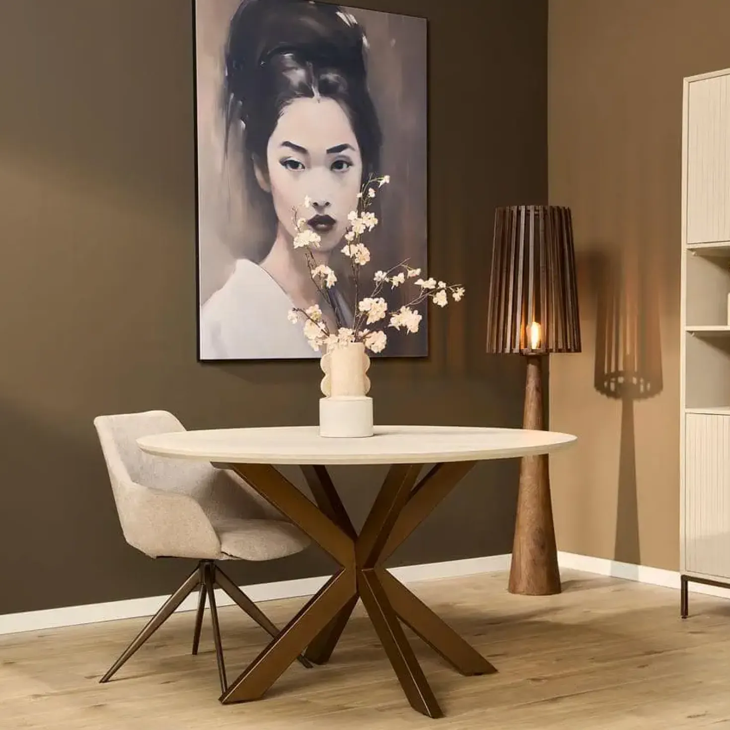 Eettafel Martin Zand Rond 150 cm
