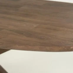Eettafel Tycho ovaal Lichtbruin mangohout 210cm