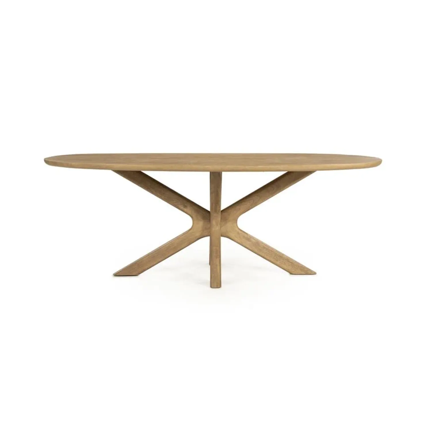 Eettafel Tycho ovaal Naturel mangohout 210cm