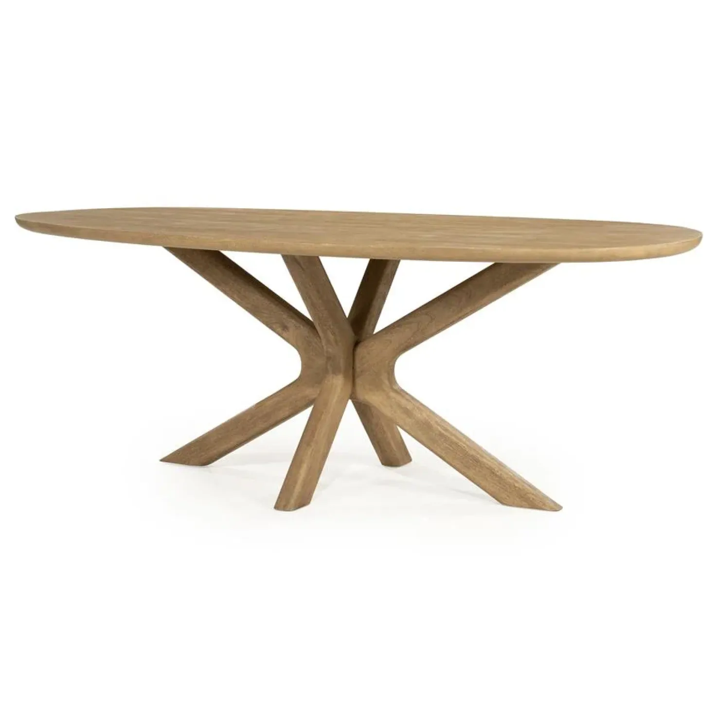 Eettafel Tycho ovaal Naturel mangohout 210cm