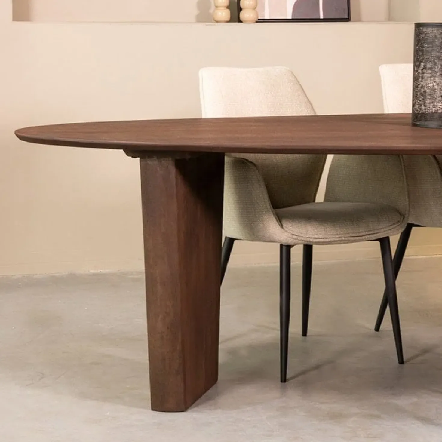 Eettafel Wow Espresso Mangohout 300cm