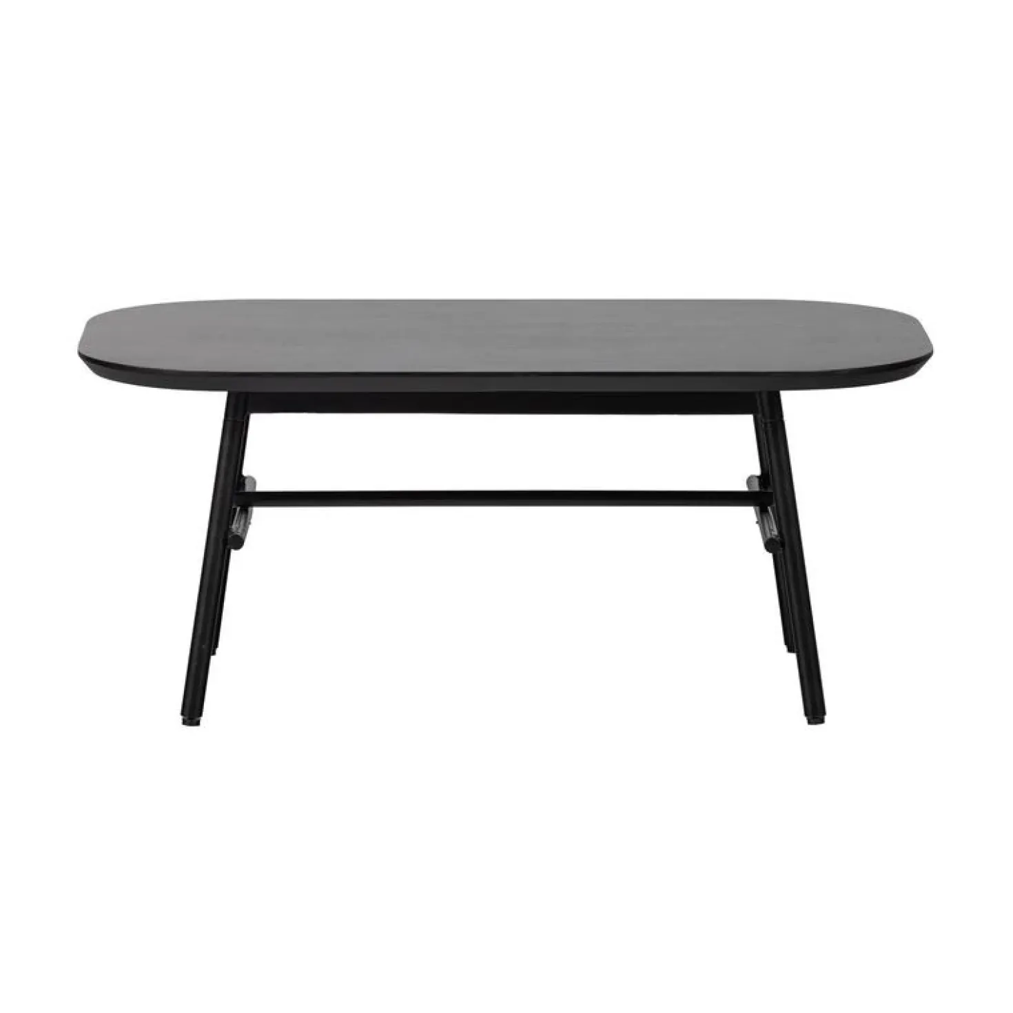 Elegance Salontafel mangohout/metaal zwart 100cm