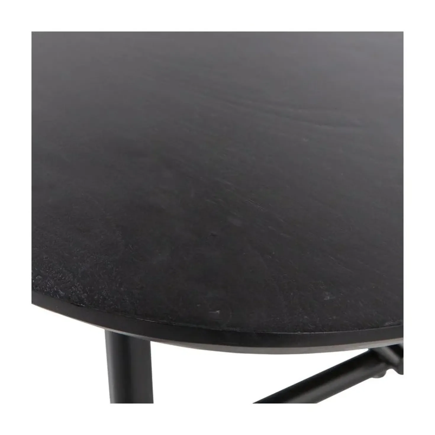 Elegance Salontafel mangohout/metaal zwart 100cm