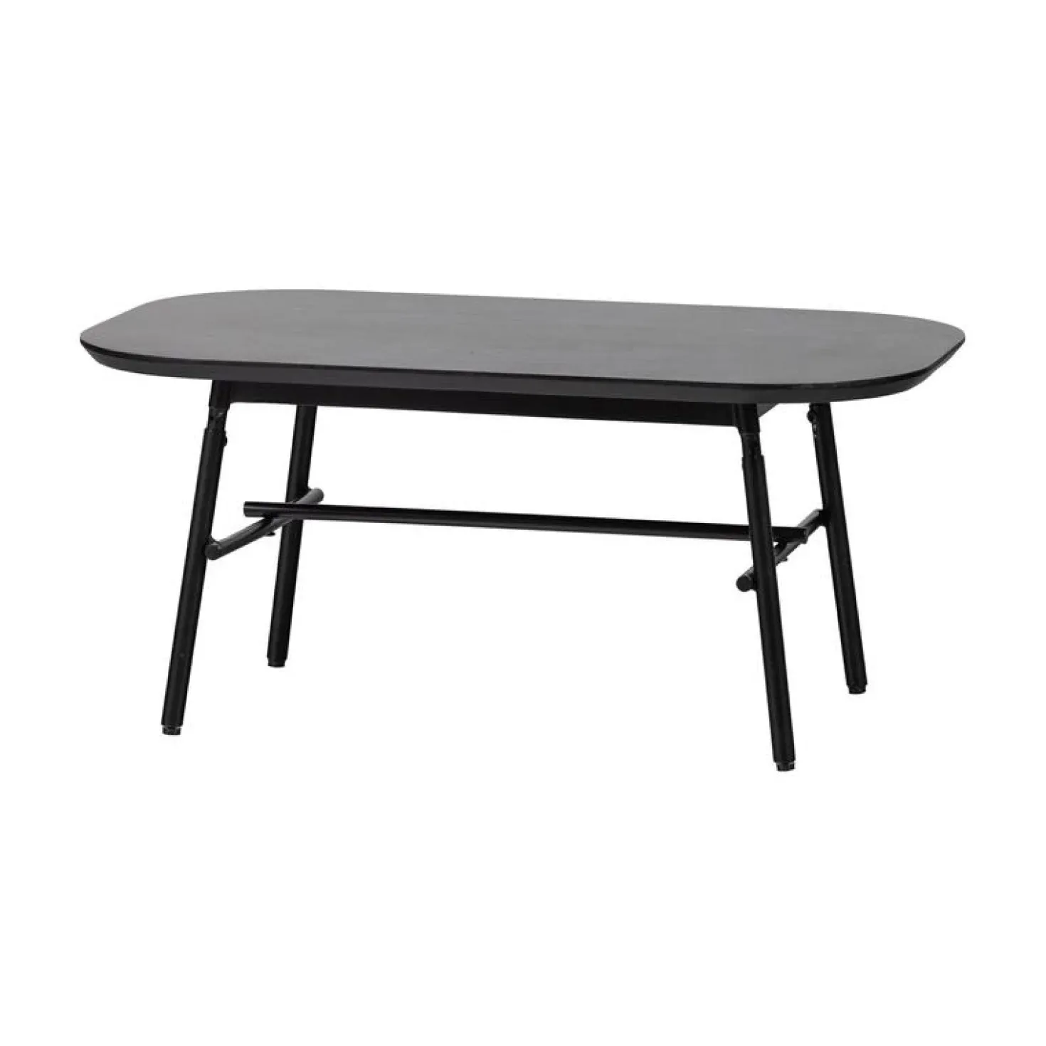 Elegance Salontafel mangohout/metaal zwart 100cm