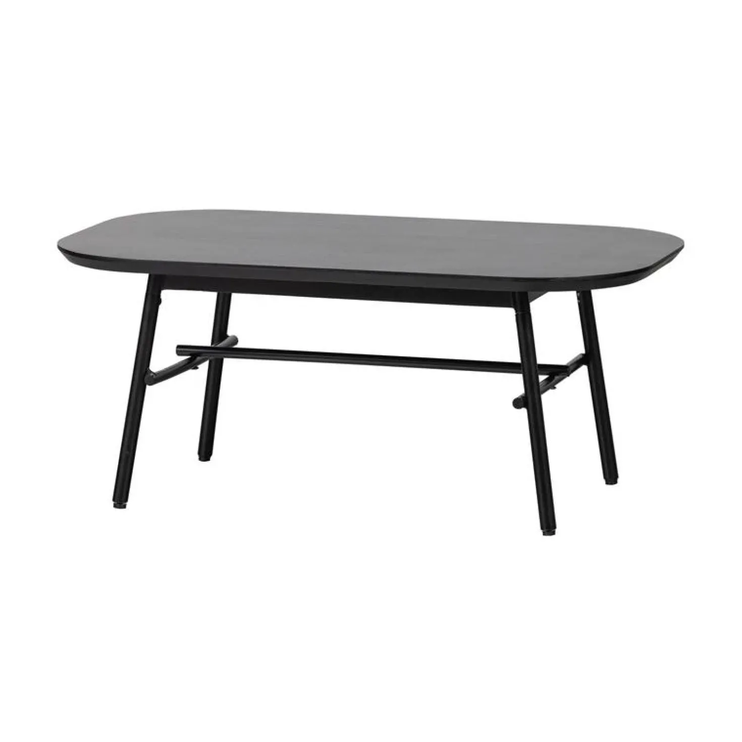 Elegance Salontafel mangohout/metaal zwart 100cm