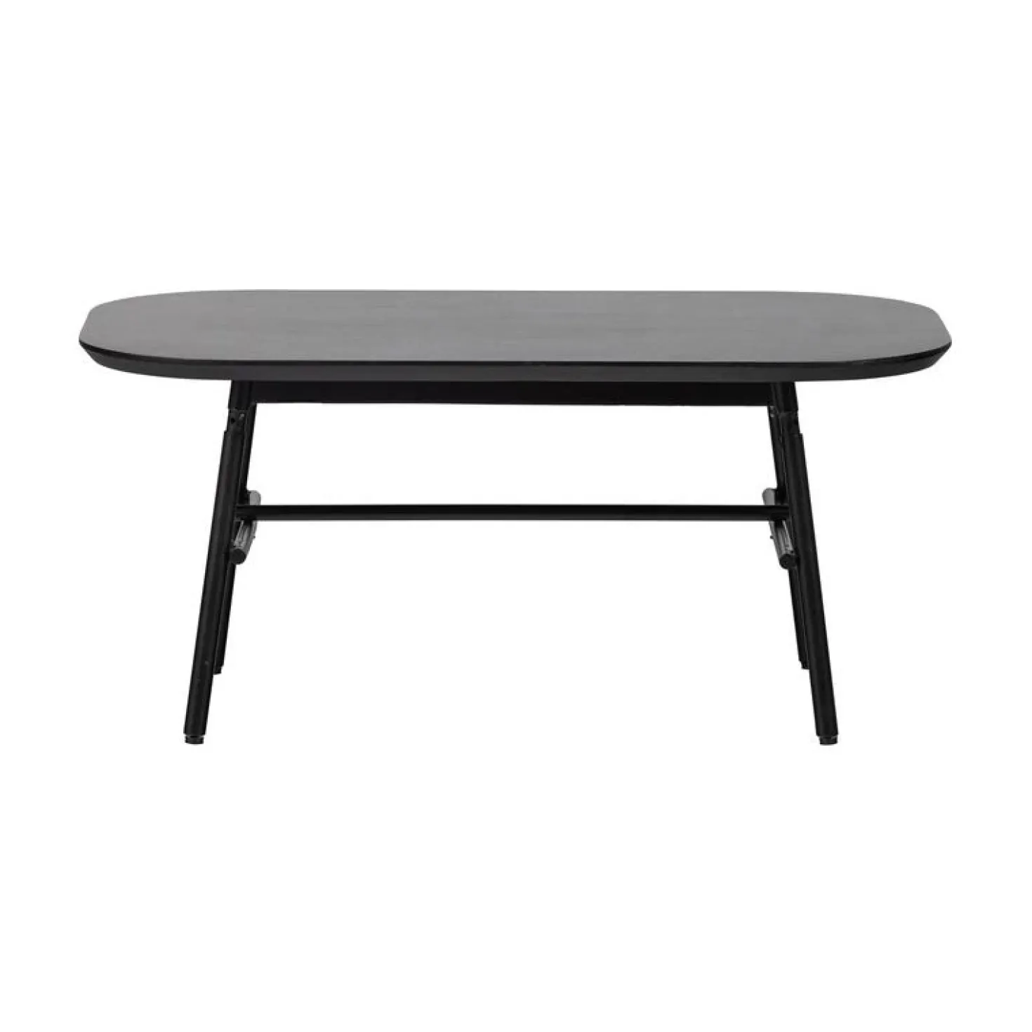 Elegance Salontafel mangohout/metaal zwart 100cm