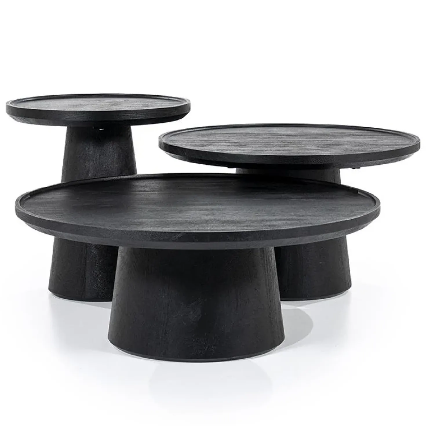 Eleonora bijzettafel Ron 46×49 zwart