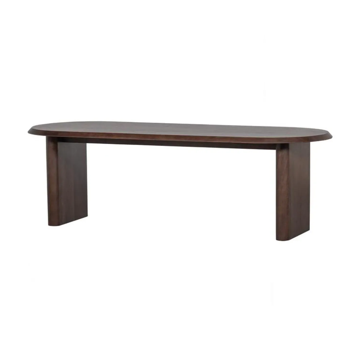 Ellips Eettafel mangohout walnoot 240cm