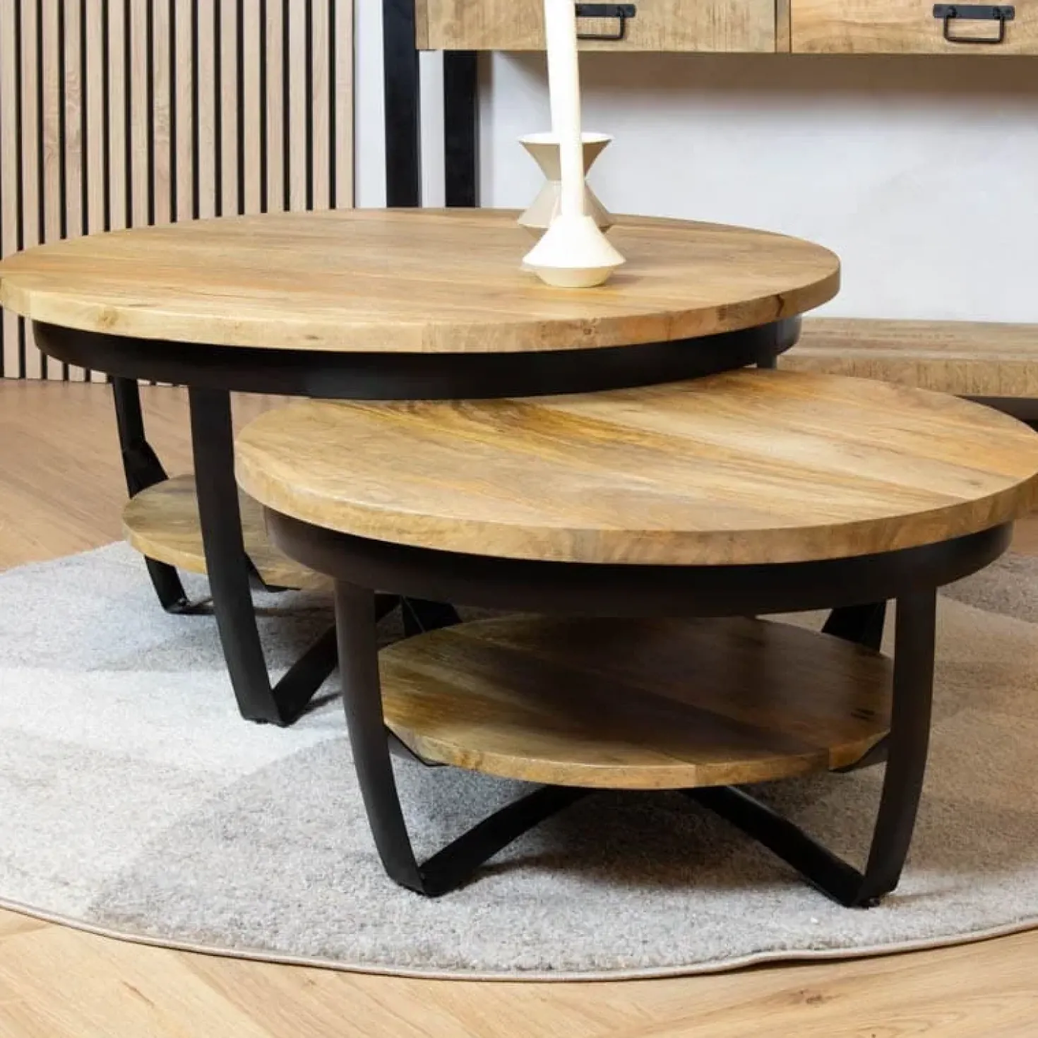 Emmy salontafel industrieel 70cm