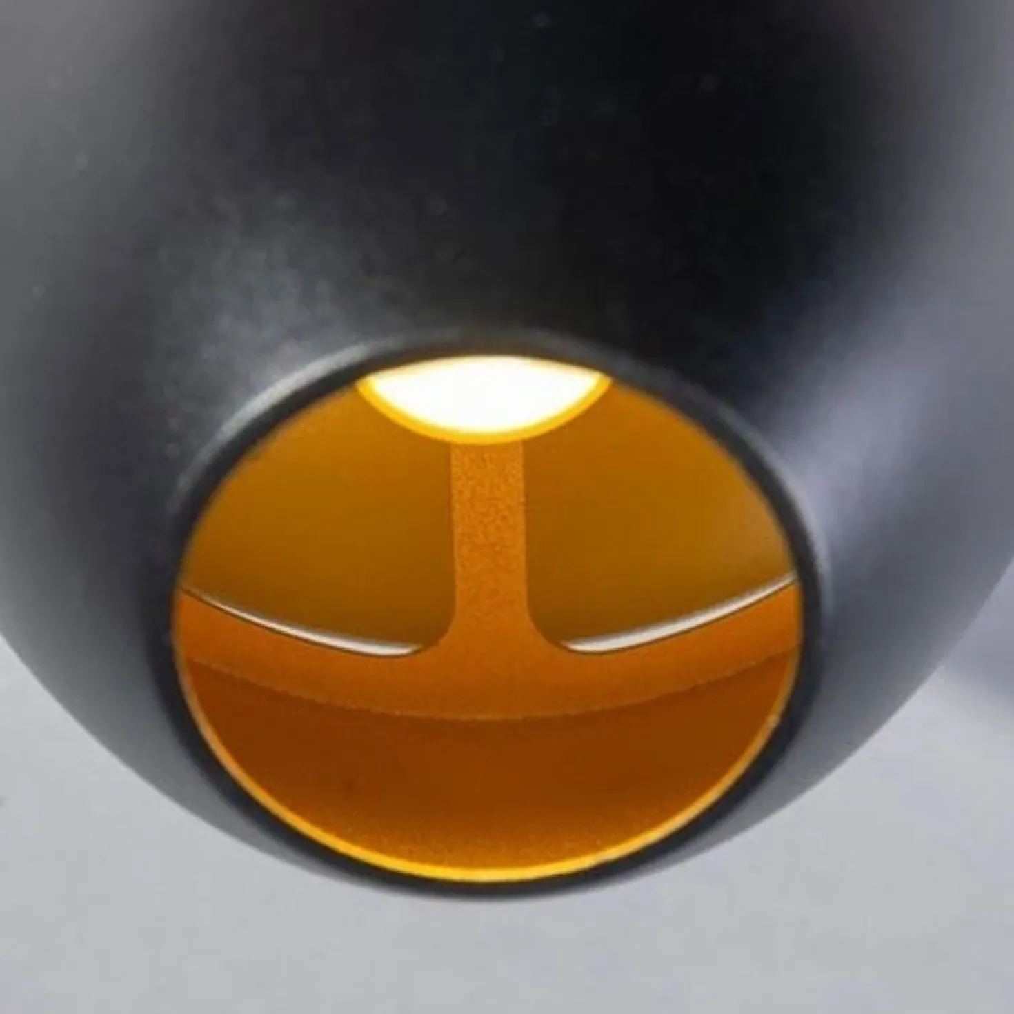 ETH Claire 3-lichts hanglamp zwart/goud