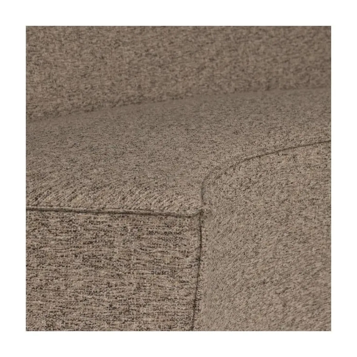 Europa Eetkamerbank 4-zits geweven stof donkerbruin melange 262cm
