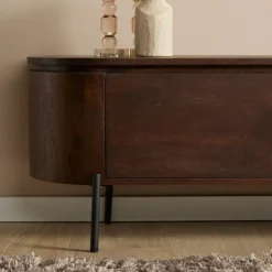 Evi Zwevend Tv meubel Walnoot Mangohout 120cm