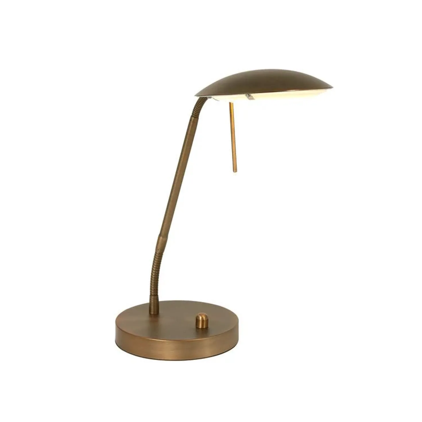Fargo 1-lichts Bureaulamp Brons