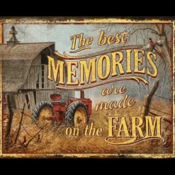 Farm Memories - metalen bord