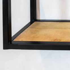 Farrow wandplank hout industrieel mangohout naturel 100cm