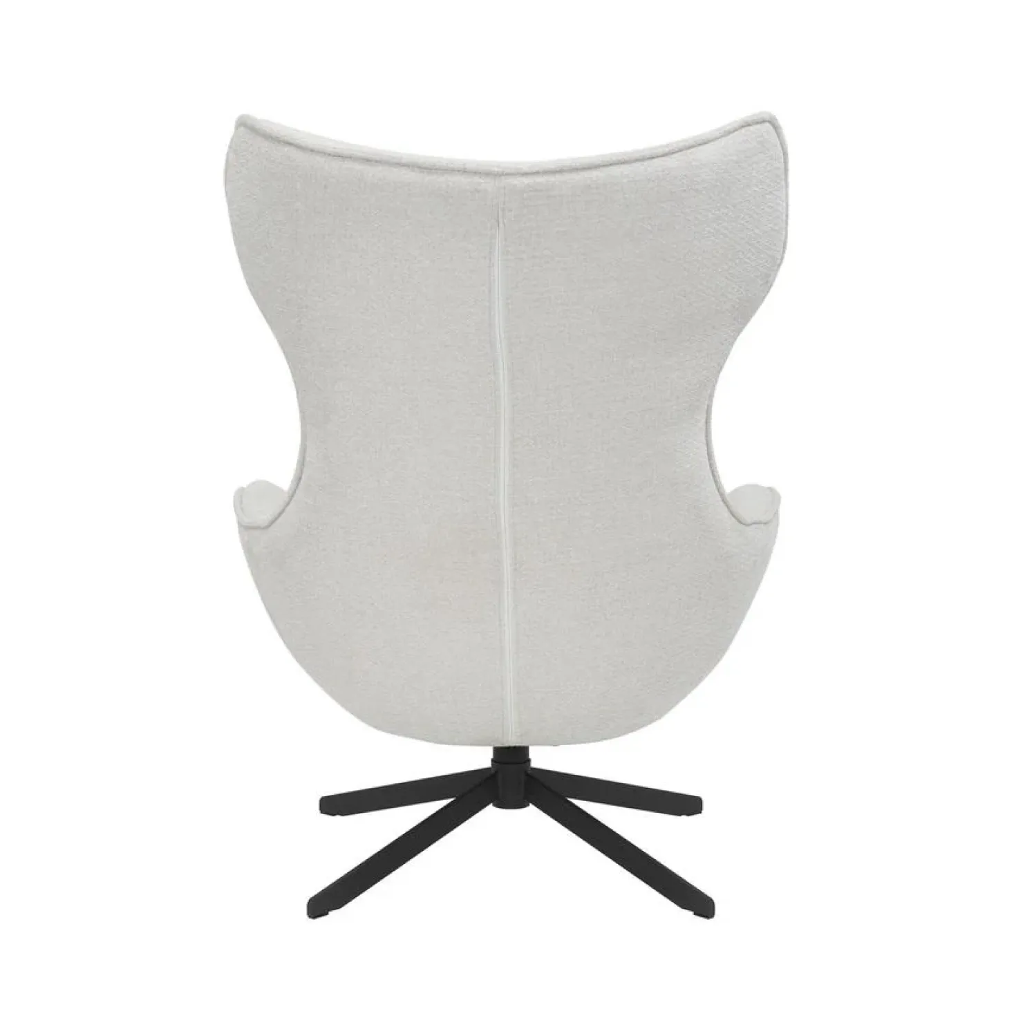 Fauteuil Hannah met voetenbank Gebroken wit