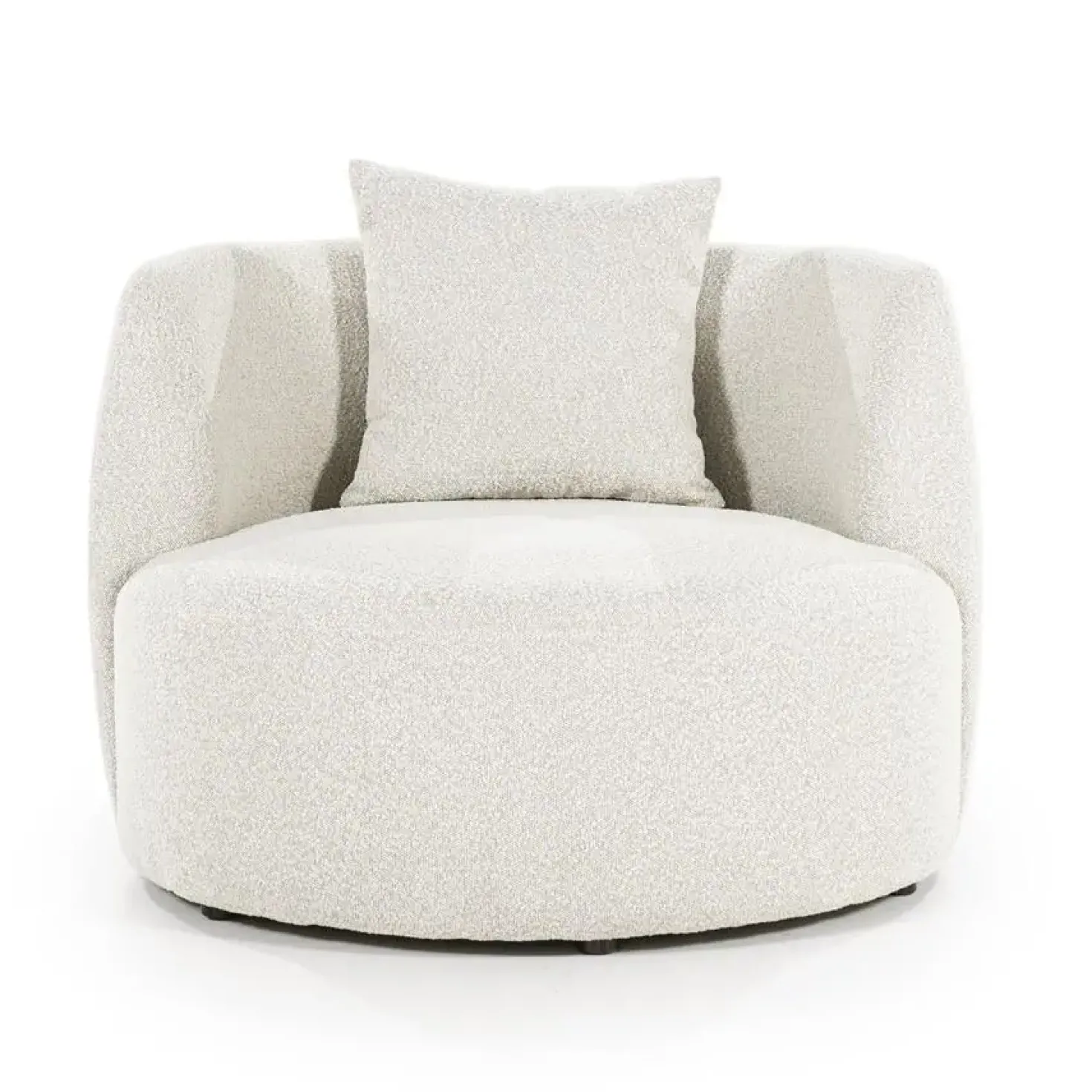 Fauteuil Louis met kussen beige spark