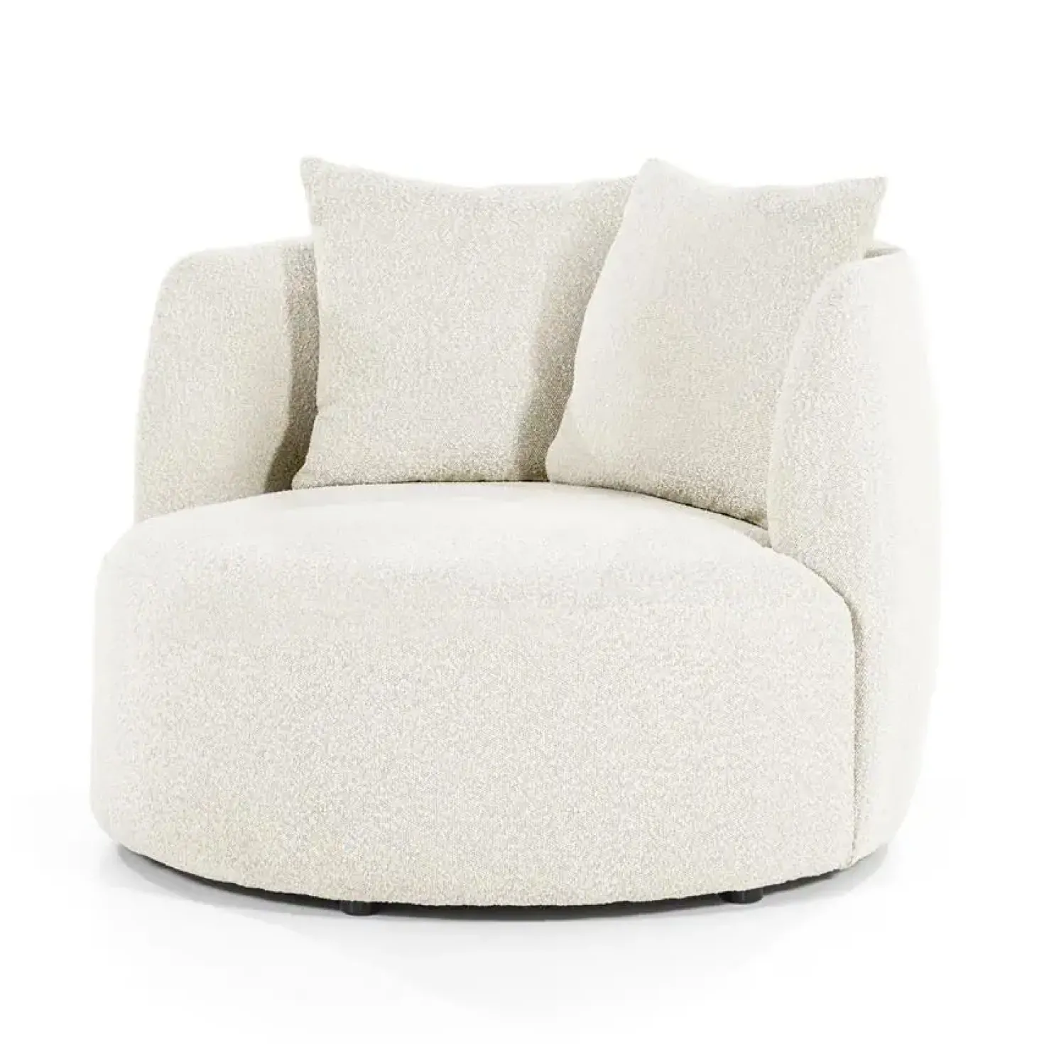 Fauteuil Louis met kussen beige spark