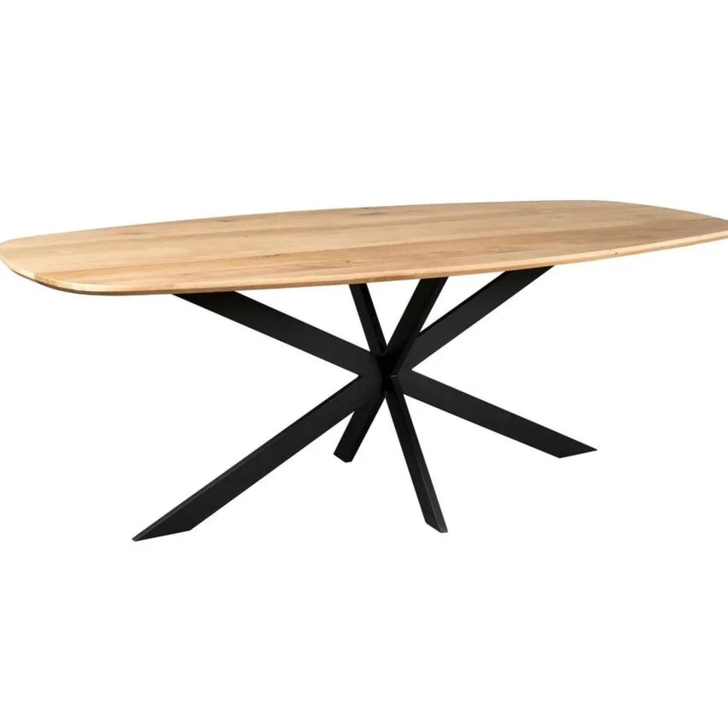 Ferry Eettafel Deens ovaal Naturel Eiken 280cm