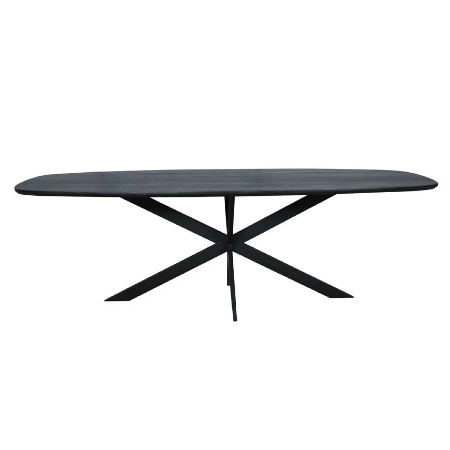 Ferry Eettafel Deens ovaal Zwart Eiken 240cm