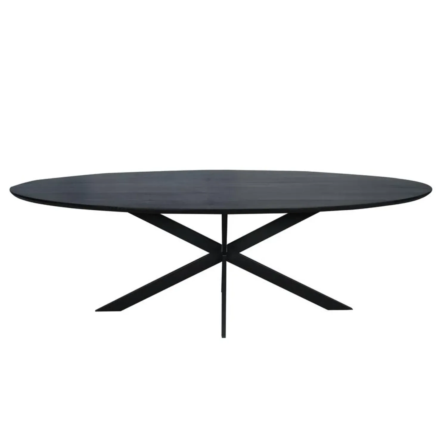 Ferry Eettafel Ovaal Zwart Eiken 240cm