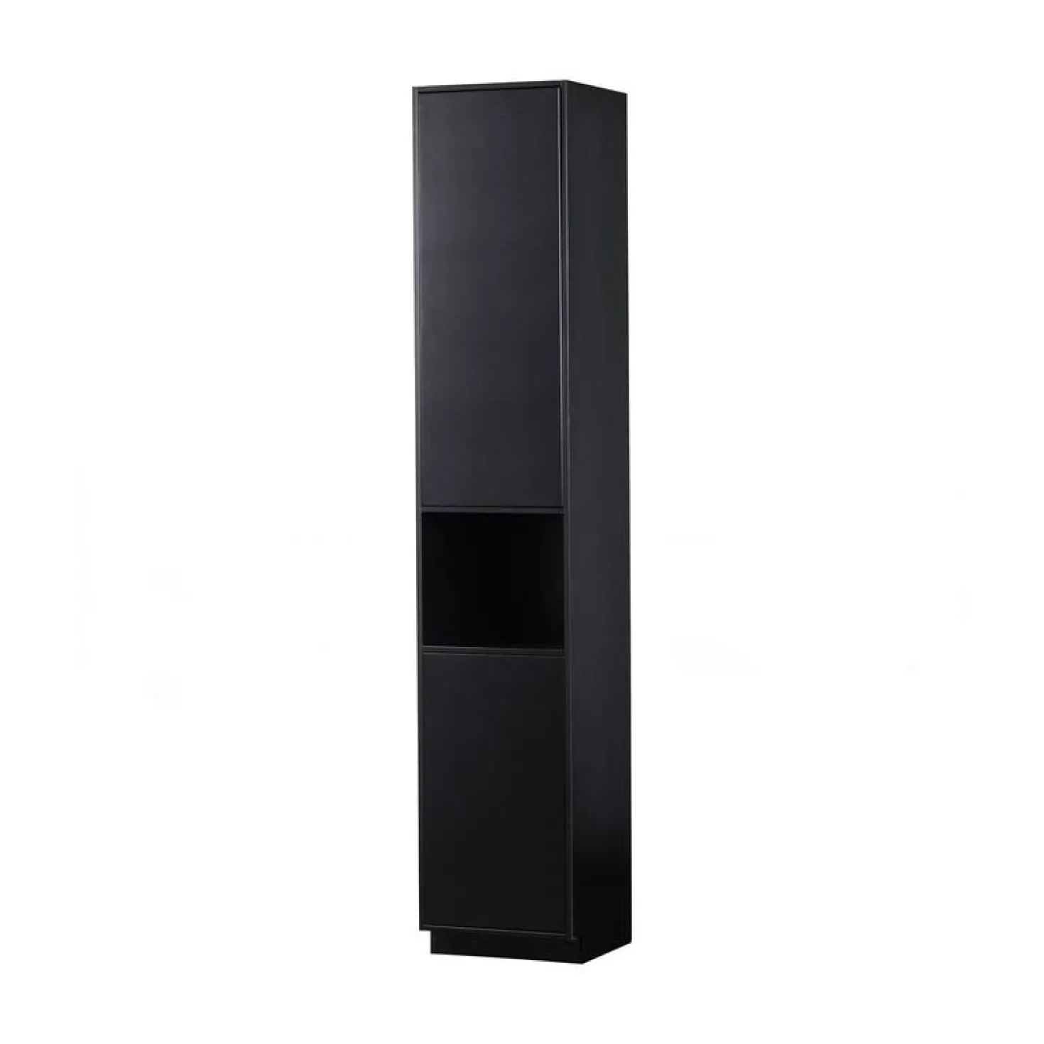 Finca Wandkast smal grenen zwart 40cm