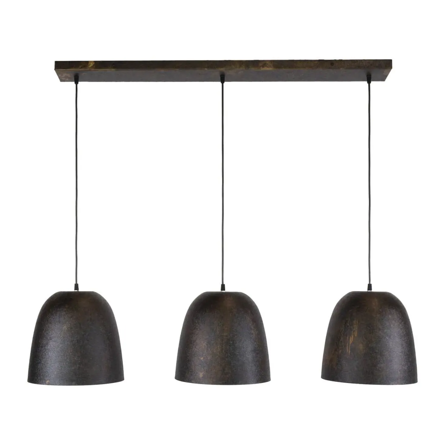 Flint 3-lichts Hanglamp Bruin