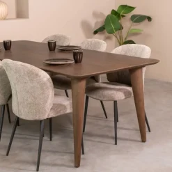 Fly Eetkamertafel Espresso mangohout 250 cm