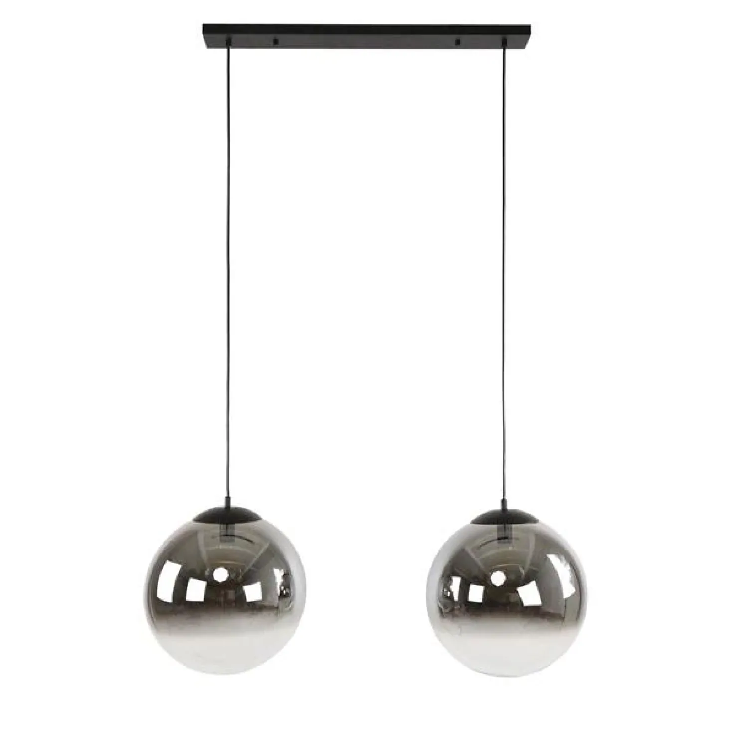 Galsa 2-lichts Hanglamp XL smoke zwart